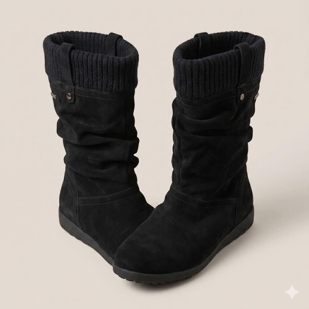 Cougar Women's 11 Gorpcore Outdoors‎ Granola Girl Suede Vienna Slouch Mid Boot